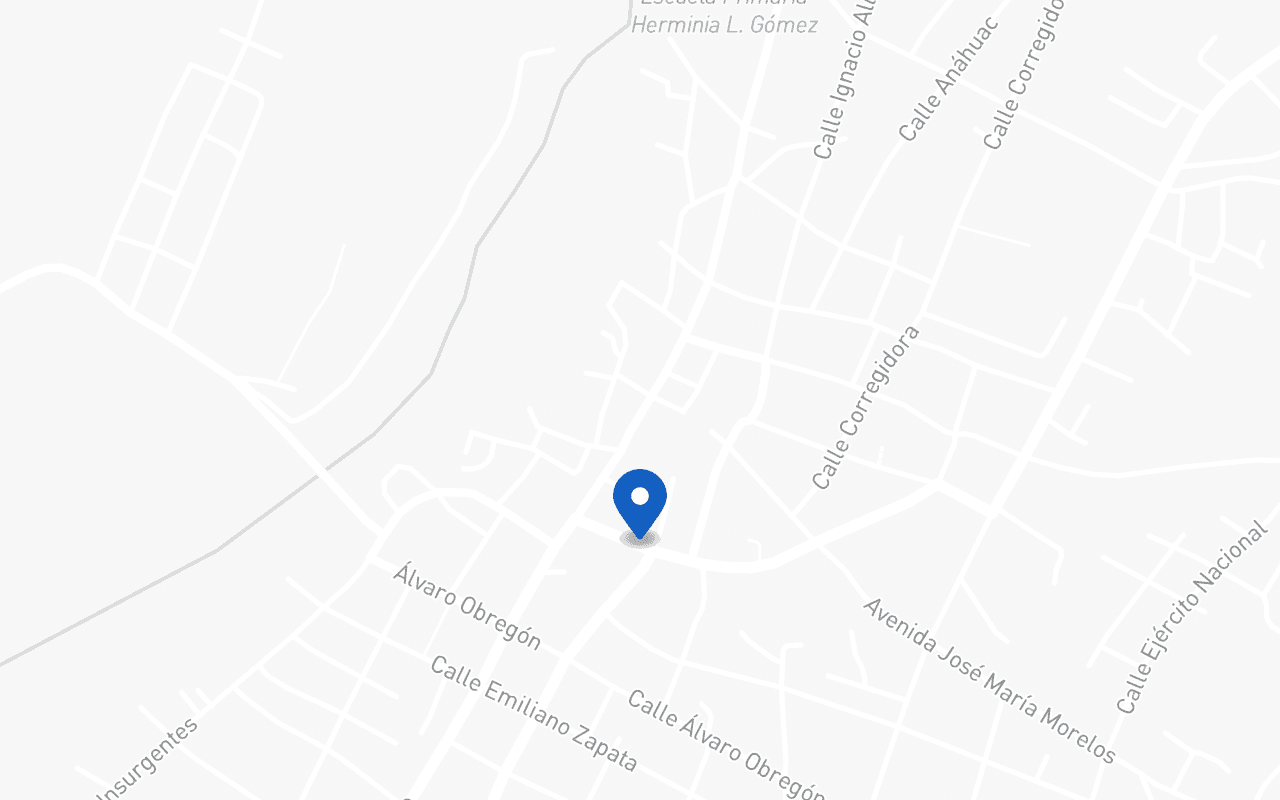Mapa con la ubicación de la sucursal Atoyac de Álvarez, en Atoyac de Álvarez