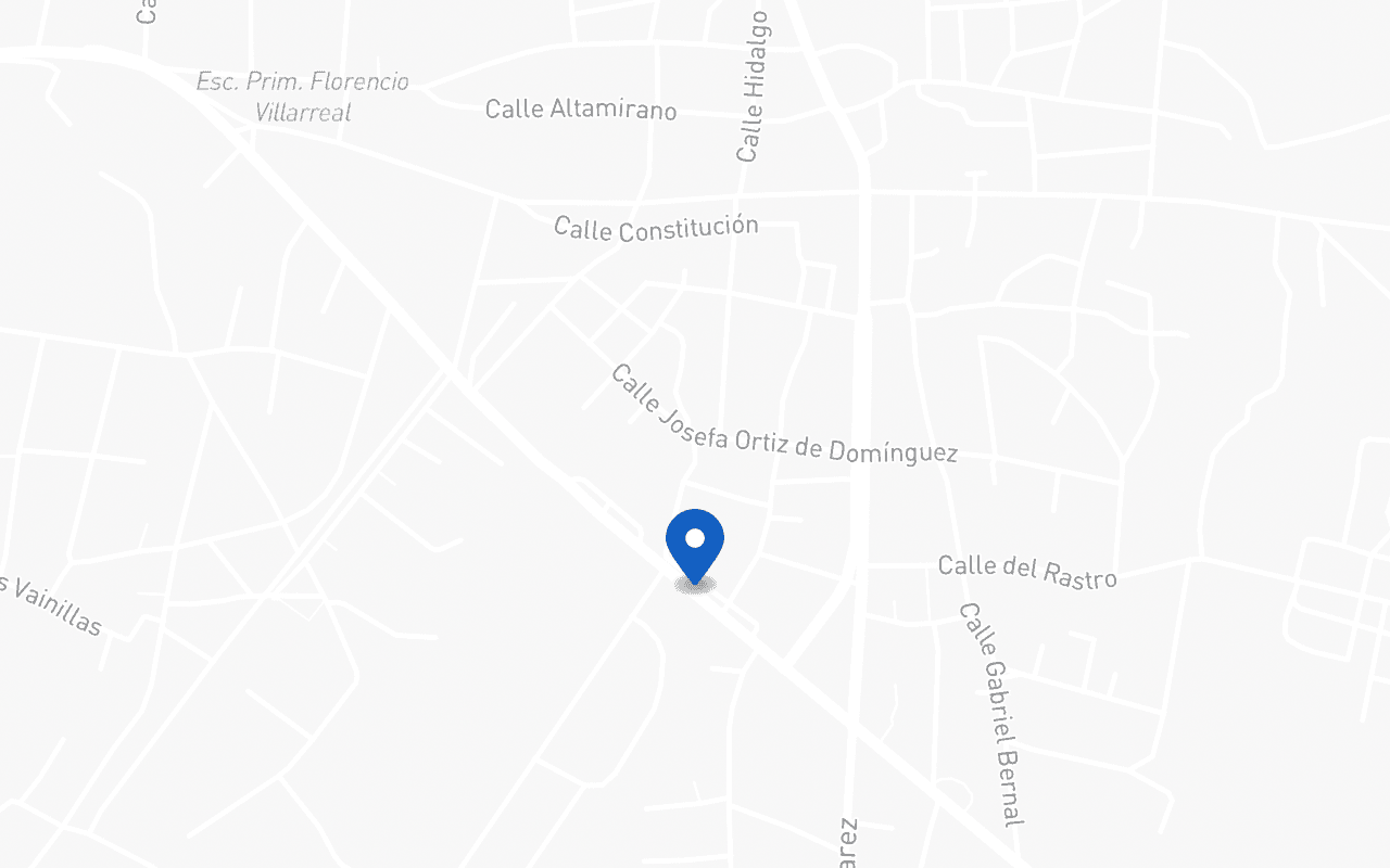Mapa con la ubicación de la sucursal Cruz Grande, en Cruz Grande