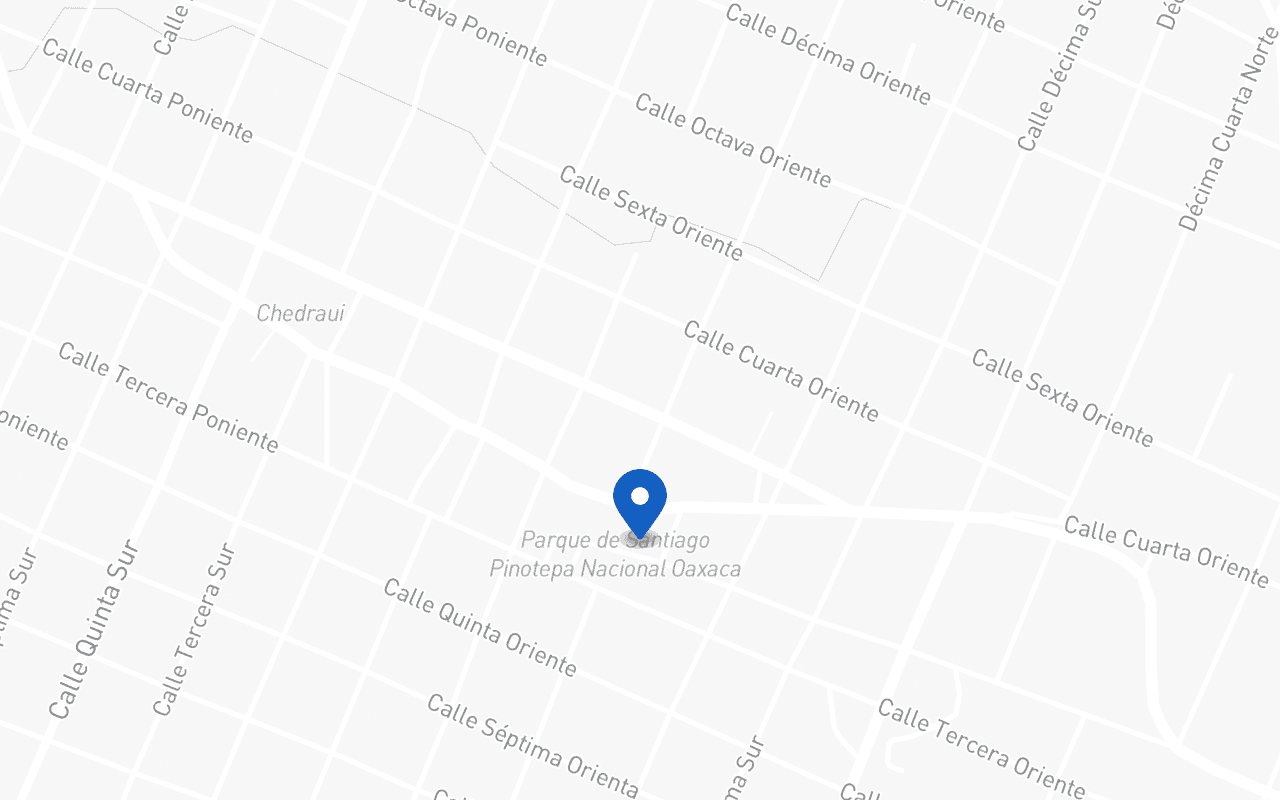 Mapa con la ubicación de la sucursal Pinotepa Nacional 1, en Santiago Pinotepa Nacional