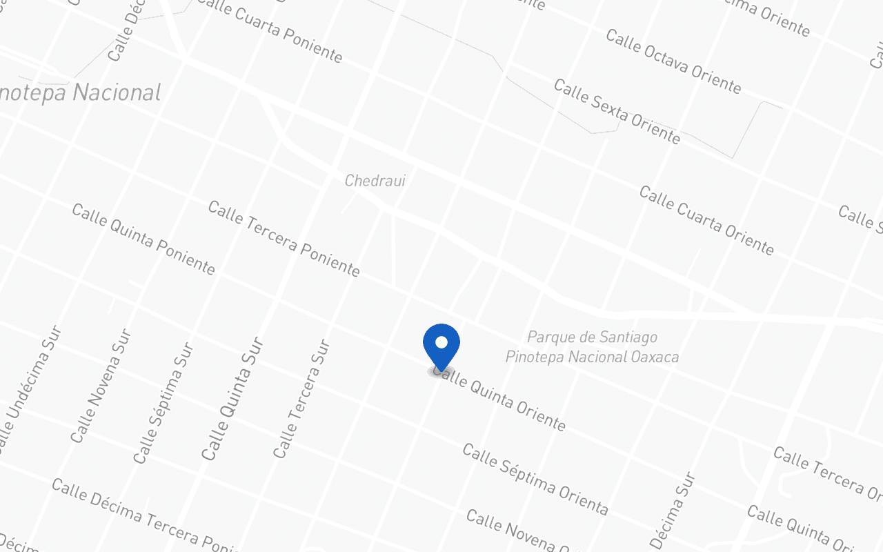 Mapa con la ubicación de la sucursal Pinotepa Nacional 2, en Santiago Pinotepa Nacional