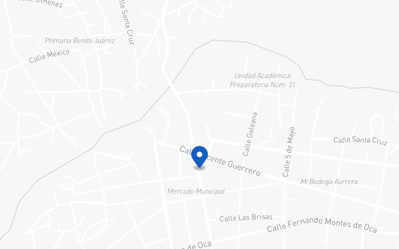 Mapa con la ubicación de la sucursal San Marcos, en San Marcos