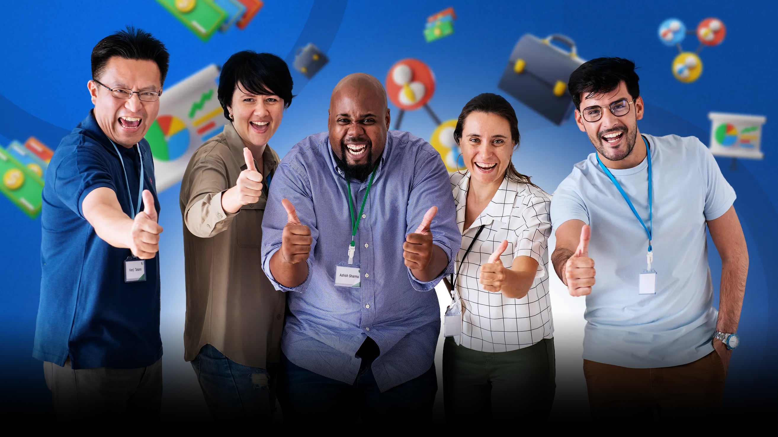 Imagen de un equipo de trabajo diverso y colaborativo